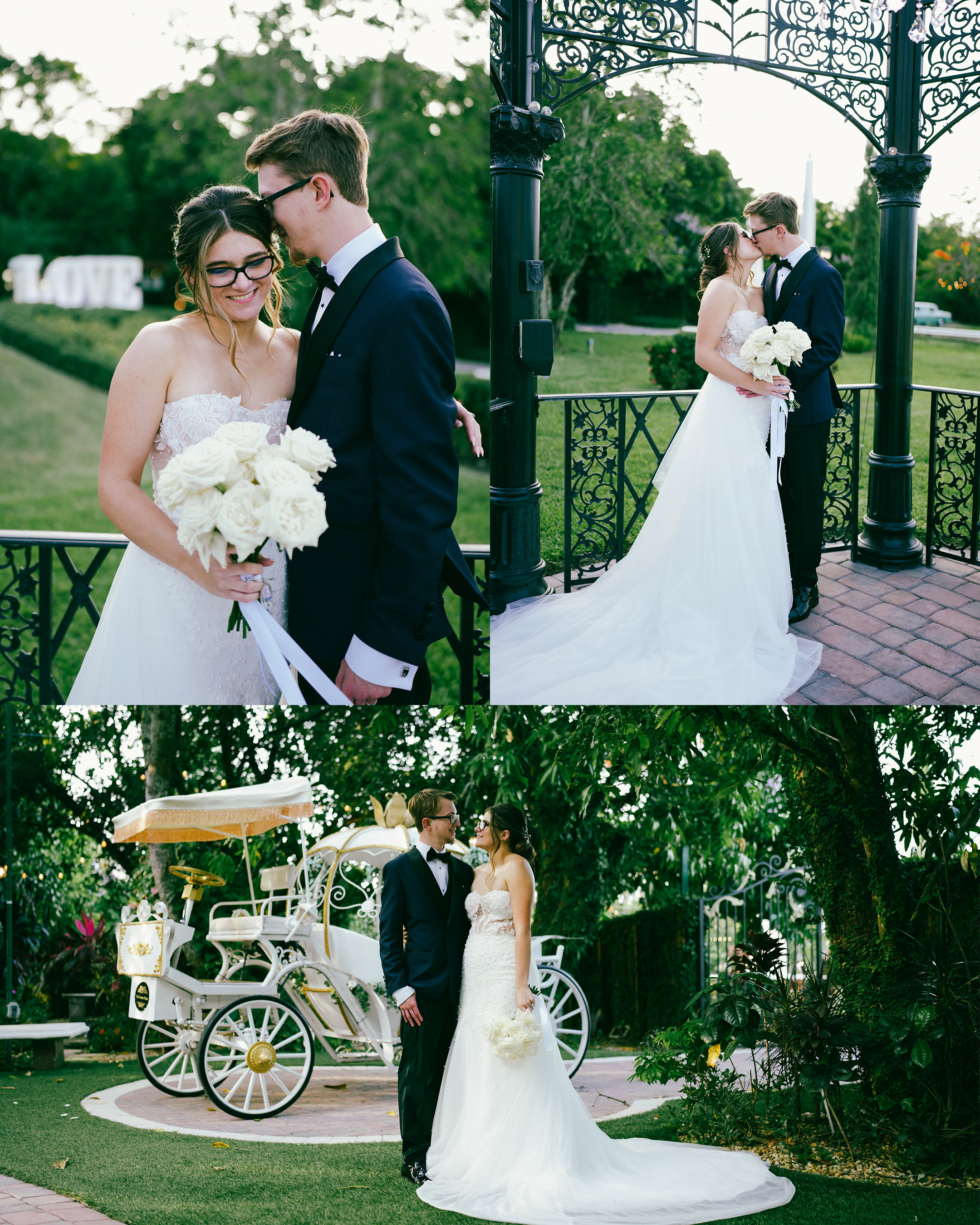 Bride and groom sharing a joyful moment posing together at the venue